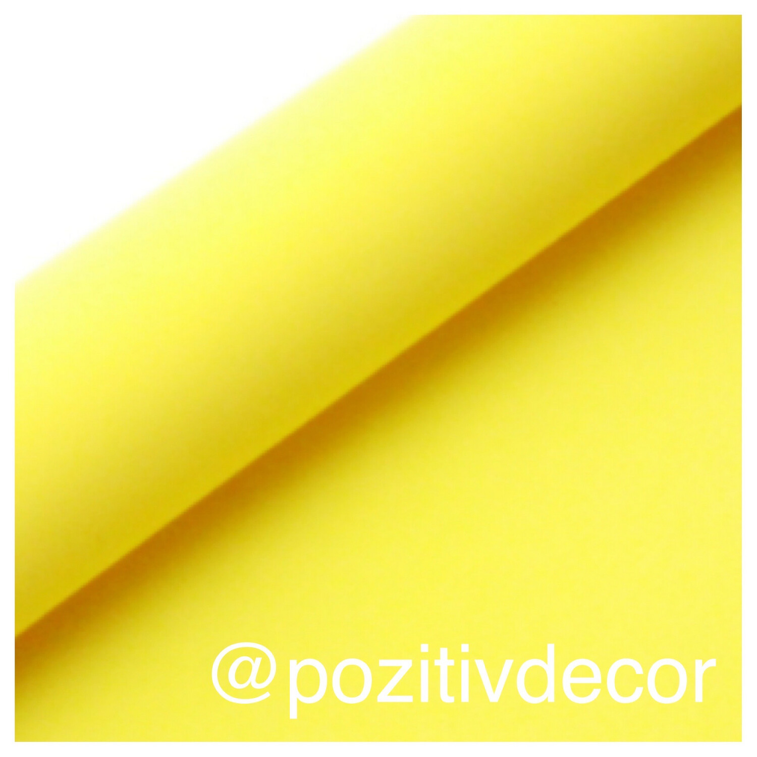 ЗЕФИРНЫЙ фоамиран, толщина 1 мм, 50/50 см, желтый