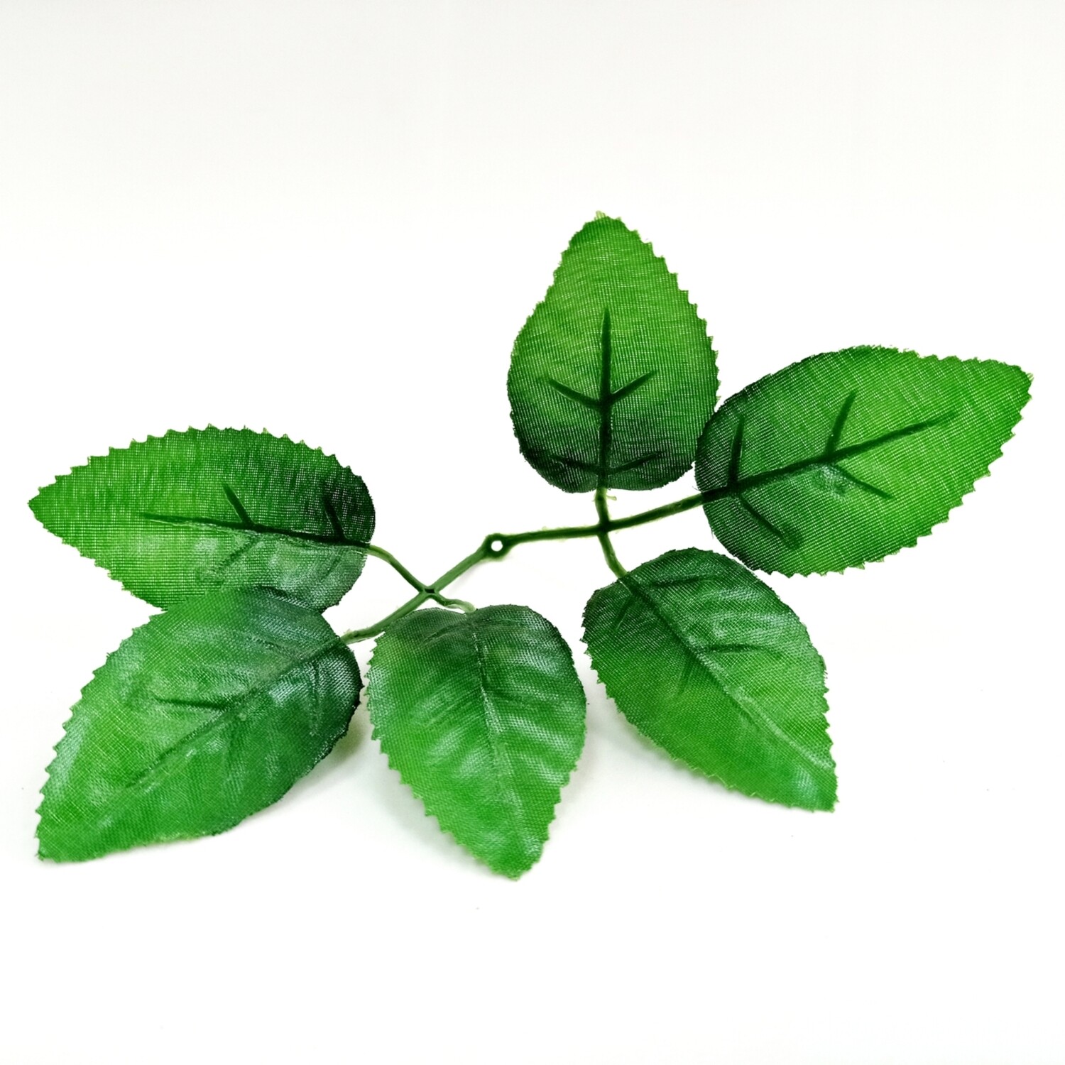 Листья искусственные для розы (шестилистник), размер листочка 5/3 см