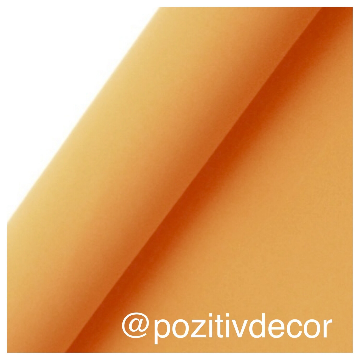 ЗЕФИРНЫЙ фоамиран, толщина 1 мм, 50/50 см, оранжевый