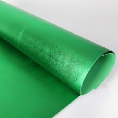 Фоамиран МЕТАЛЛИК - Зеленый, толщина 2мм, размер 60х70см