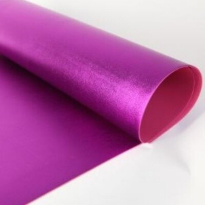 Фоамиран МЕТАЛЛИК - Фиолетовый, толщина 2мм, размер 60х70см