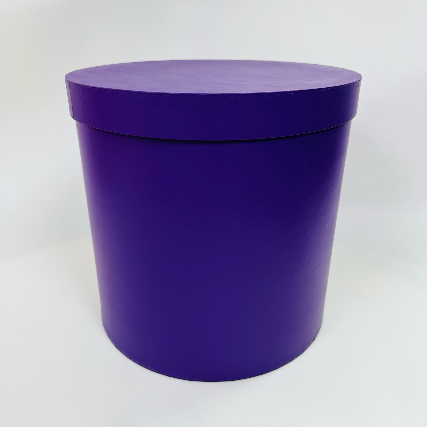 Коробка круглая 25/25 см, фиолетовая