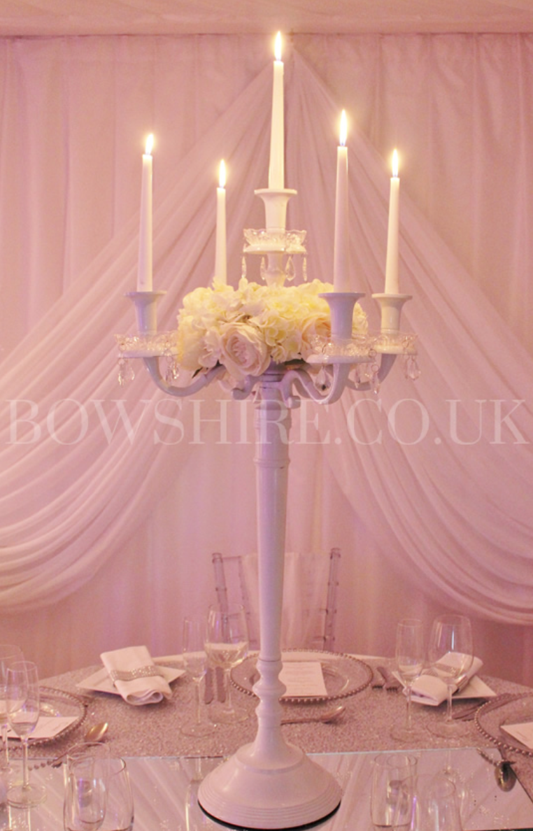 100cm White Candelabra