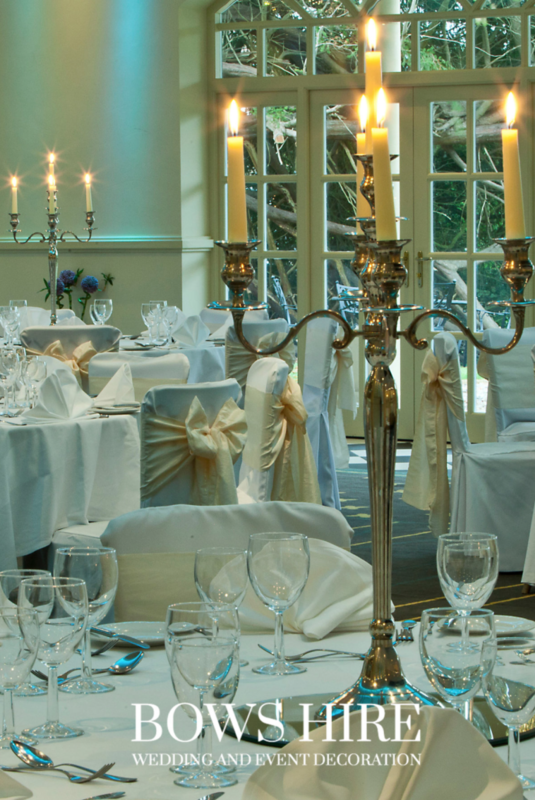 70cm Silver Candelabra