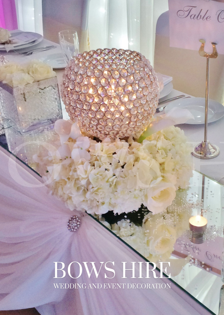 Crystal Globe with Floral Wreath