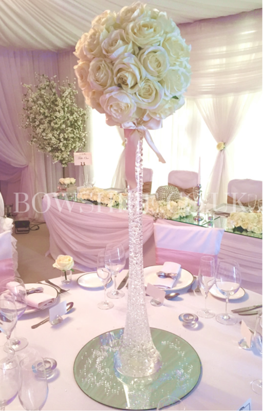 80cm Eiffel Vase with Flowers