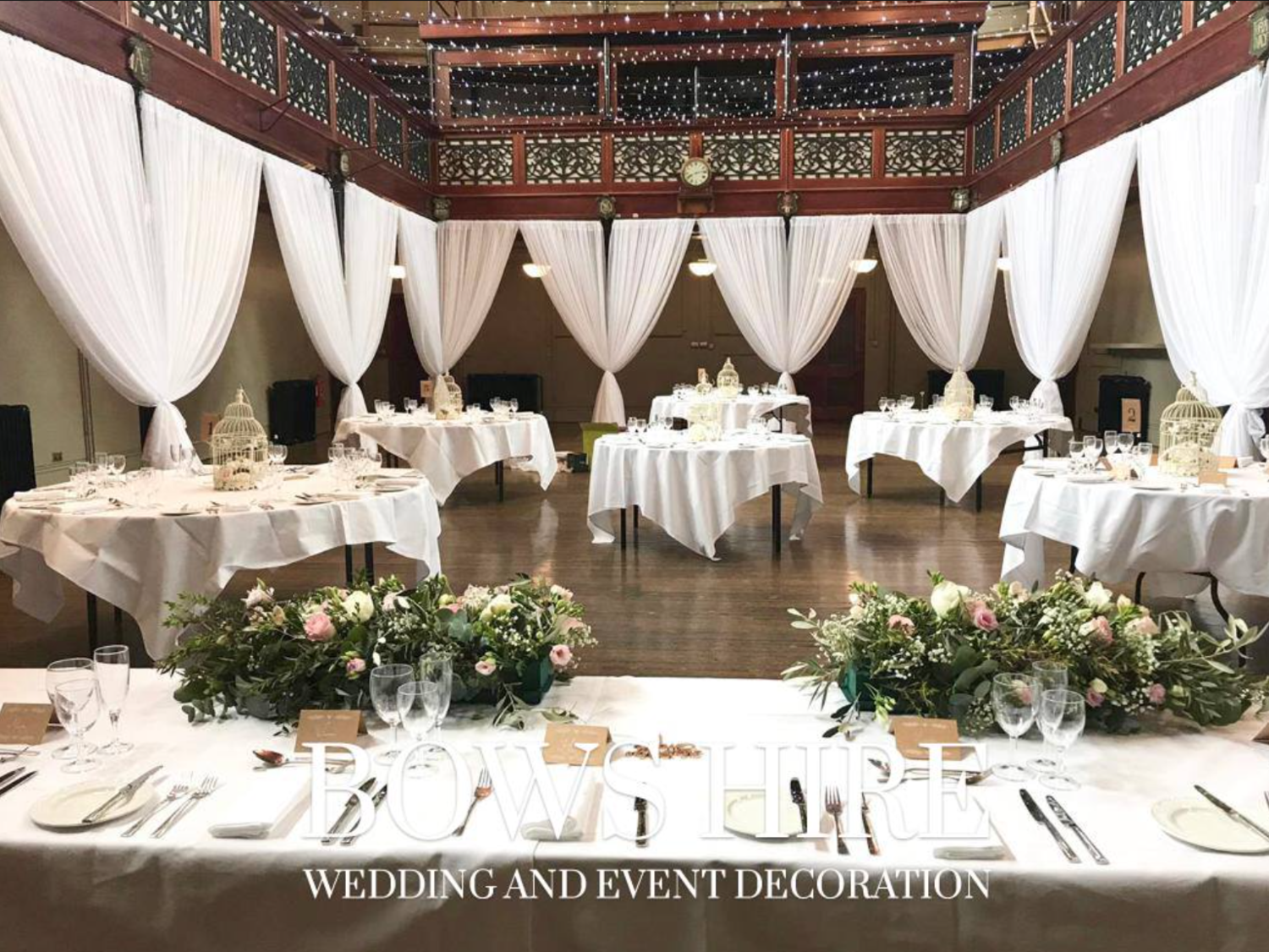 Pulled Back Wall Drapes