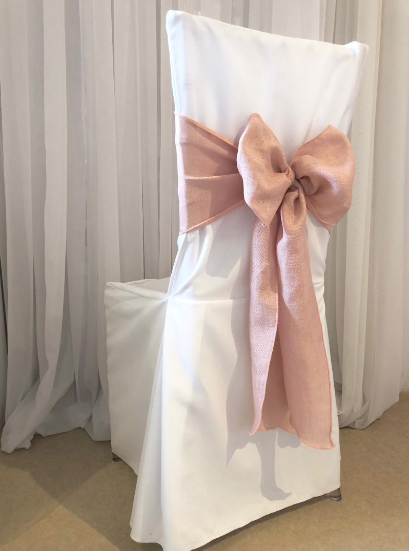 Pink Linen Sash
