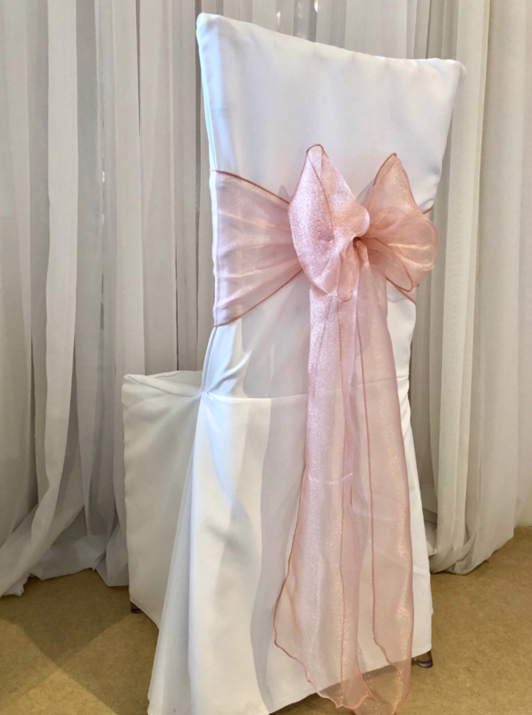 Blush Pink Organza Sash