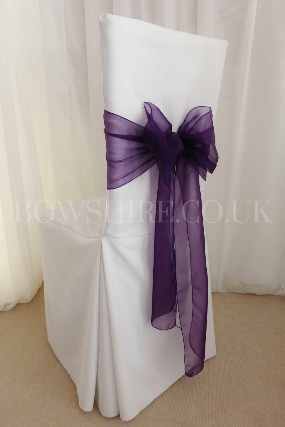 Grape Organza Sash
