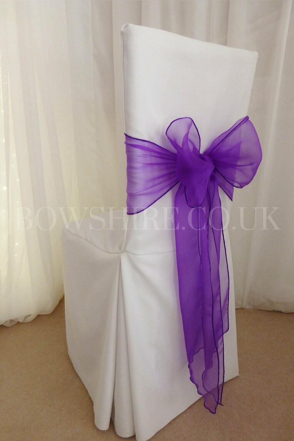 Purple Organza Sash