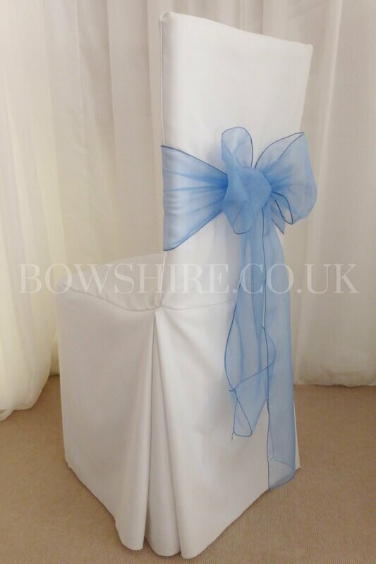 Cornflower Blue Organza Sash
