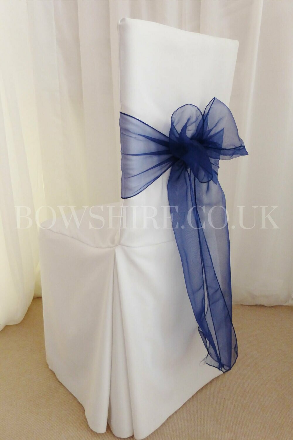 Navy Blue Organza