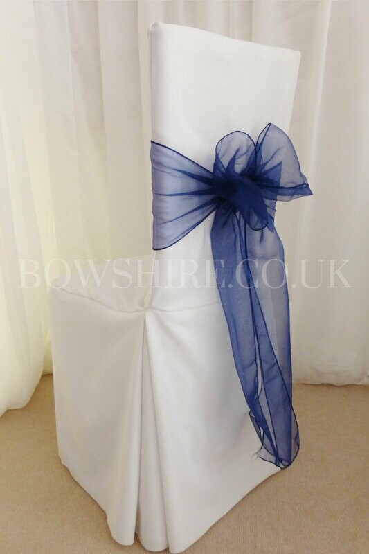 Navy Blue Organza