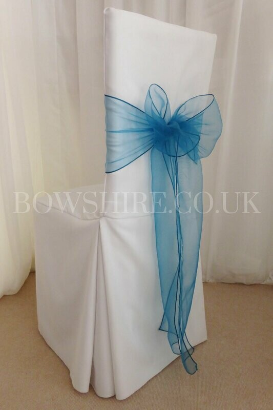 Teal Organza Sash