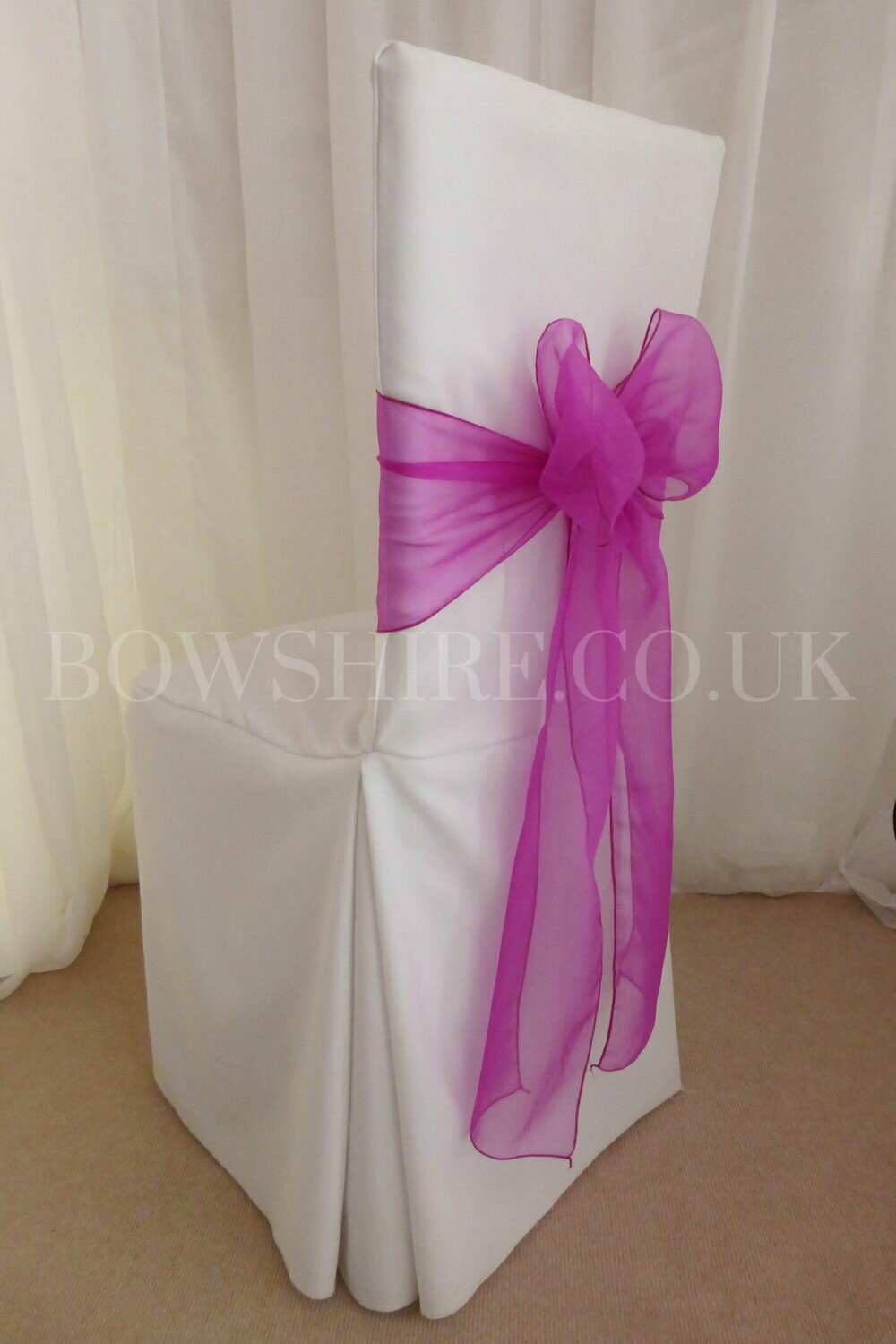 Fuchsia Organza Sash