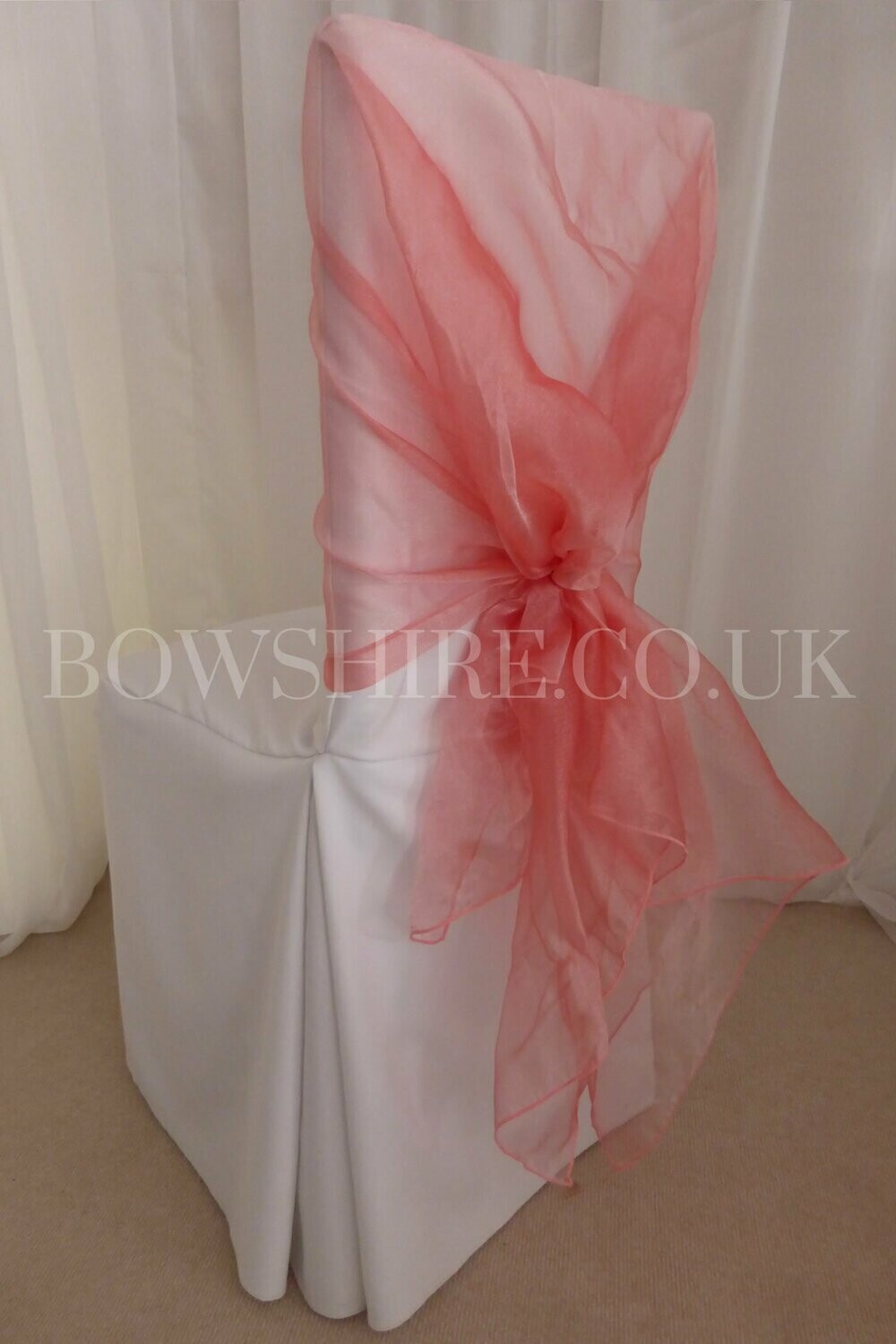 Coral Organza Wrap