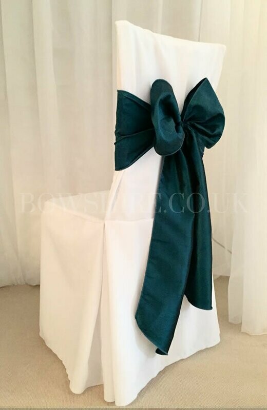 Teal Taffeta Sash