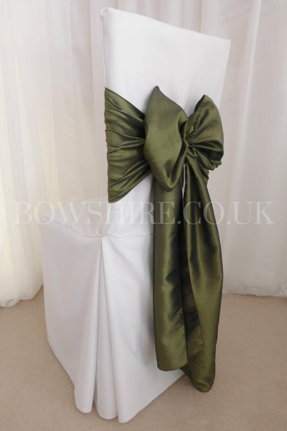 Olive Taffeta Sash