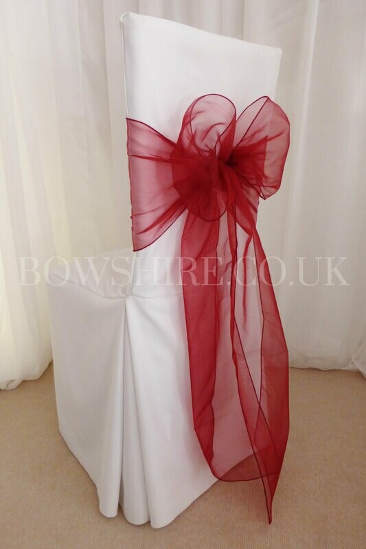 Claret Organza Sash