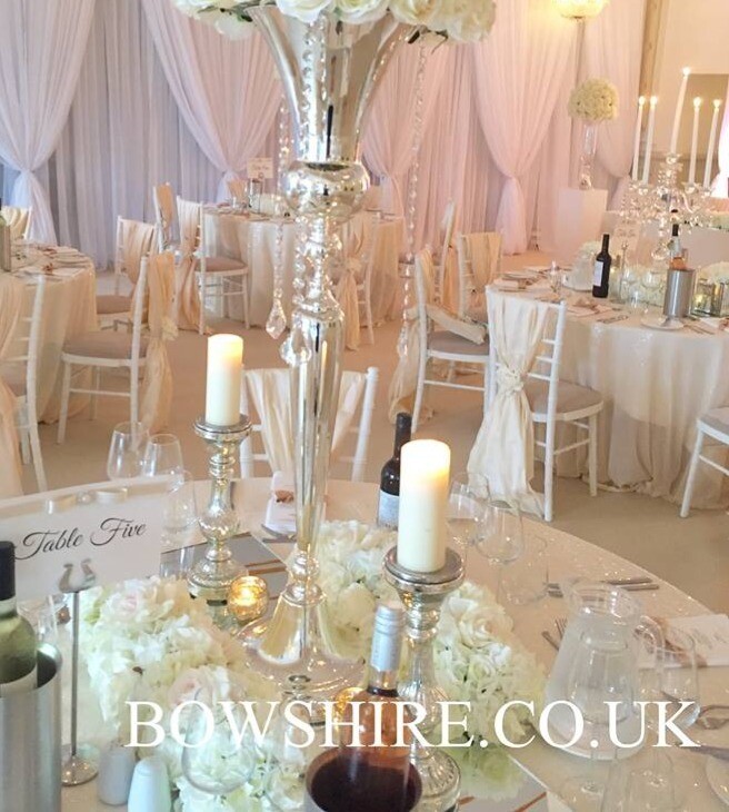 Silver Pillar Candle Stick