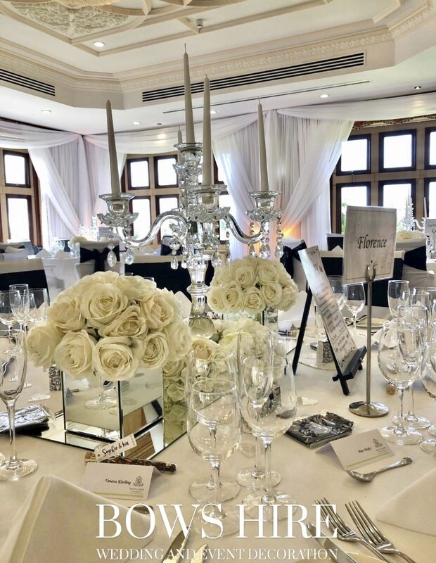 Square Mirrored Boxes with Ivory Rose Ball