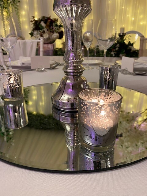 Silver Speckled Votive