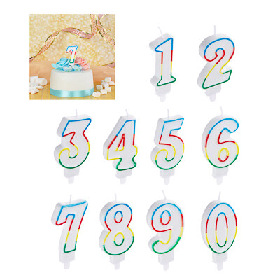 506-192 Капитан Весельчак Свеча для торта в форме цифр, парафин (0-9)