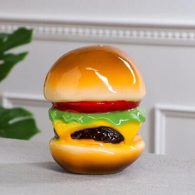 4504063 Копилка "Гамбургер", разноцветная, керамика, 17 см