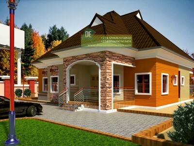 4 Bedroom Bungalow Design Floorplan with Key Construction Materials Estimate | Nigerian House Plans