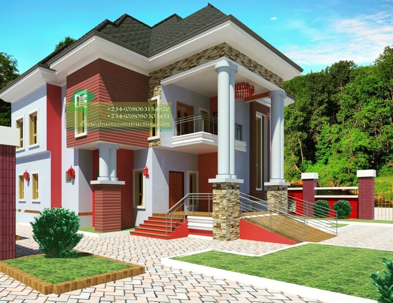 4 Bedroom Duplex Floor Plan | Nigerian House Plans