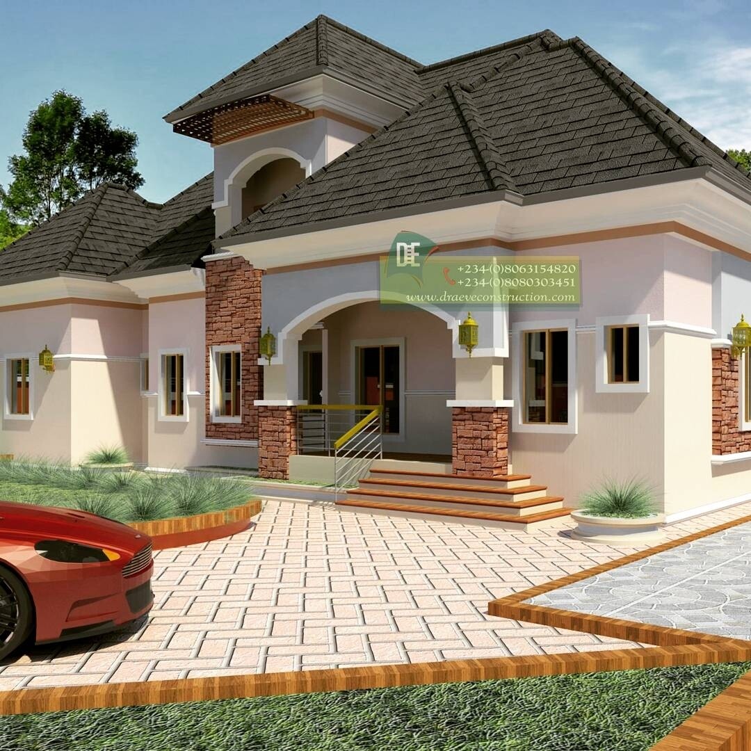 5 Bedroom Bungalow with Penthouse Floorplans Preview | Nigerian House Plans