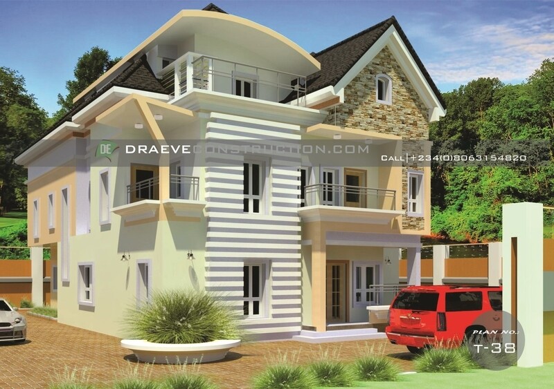 7 Bedroom Duplex with Penthouse Floor Plans Preview | Nigerian House Plans