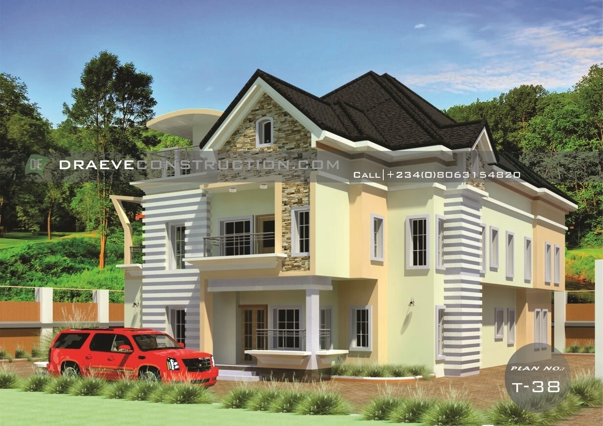 7 Bedroom Duplex with Penthouse Floor Plans Preview | Nigerian House Plans
