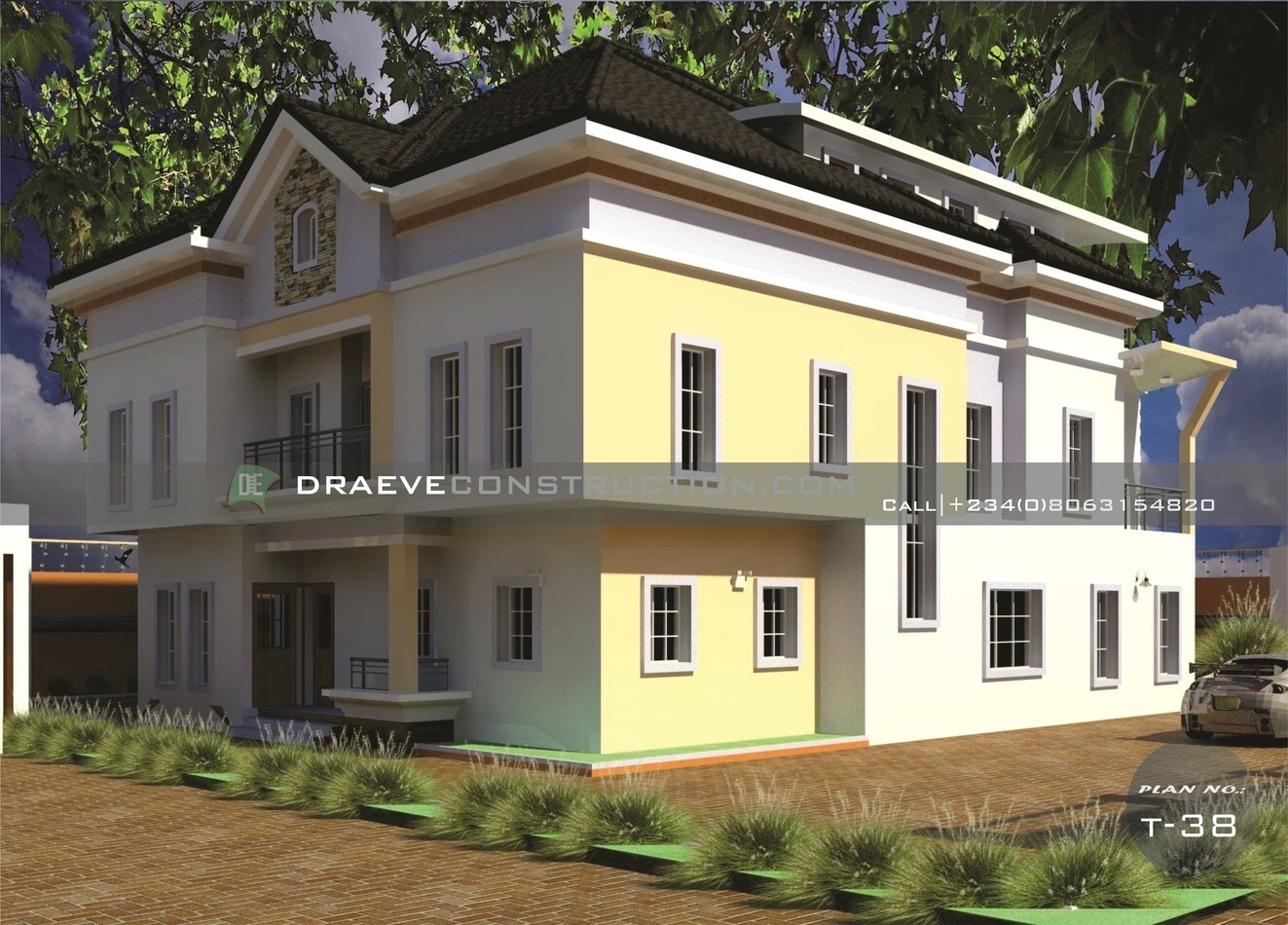 7 Bedroom Duplex with Penthouse Floor Plans Preview | Nigerian House Plans