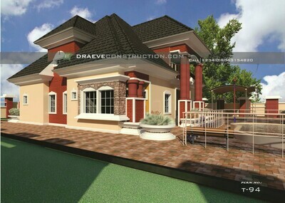5 Bedroom Penthouse Floorplans with Key Construction Materials Estimate | Nigerian House Plans