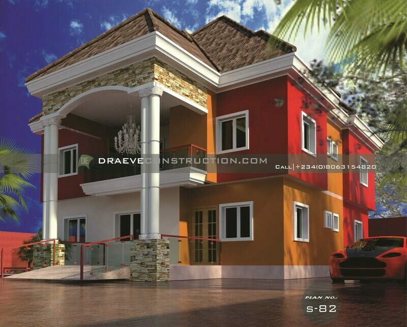 4 Bedroom Duplex Floor Plan | Nigerian House Plans