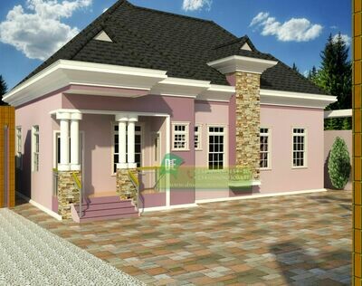 3 Bedroom Bungalow Floor Plan Preview | Nigerian House Plans