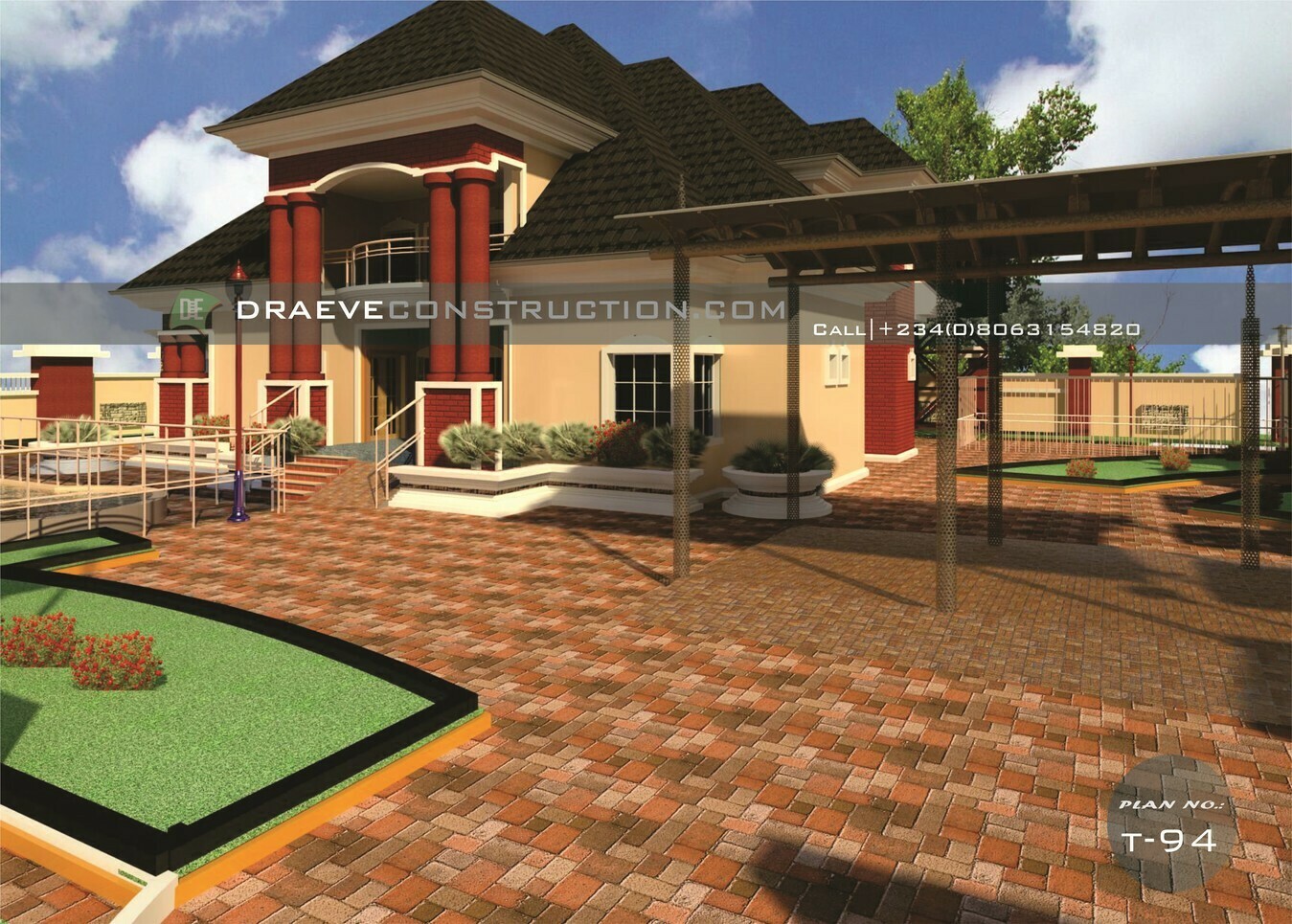 5 Bedroom Penthouse Floorplans with Key Construction Materials Estimate | Nigerian House Plans