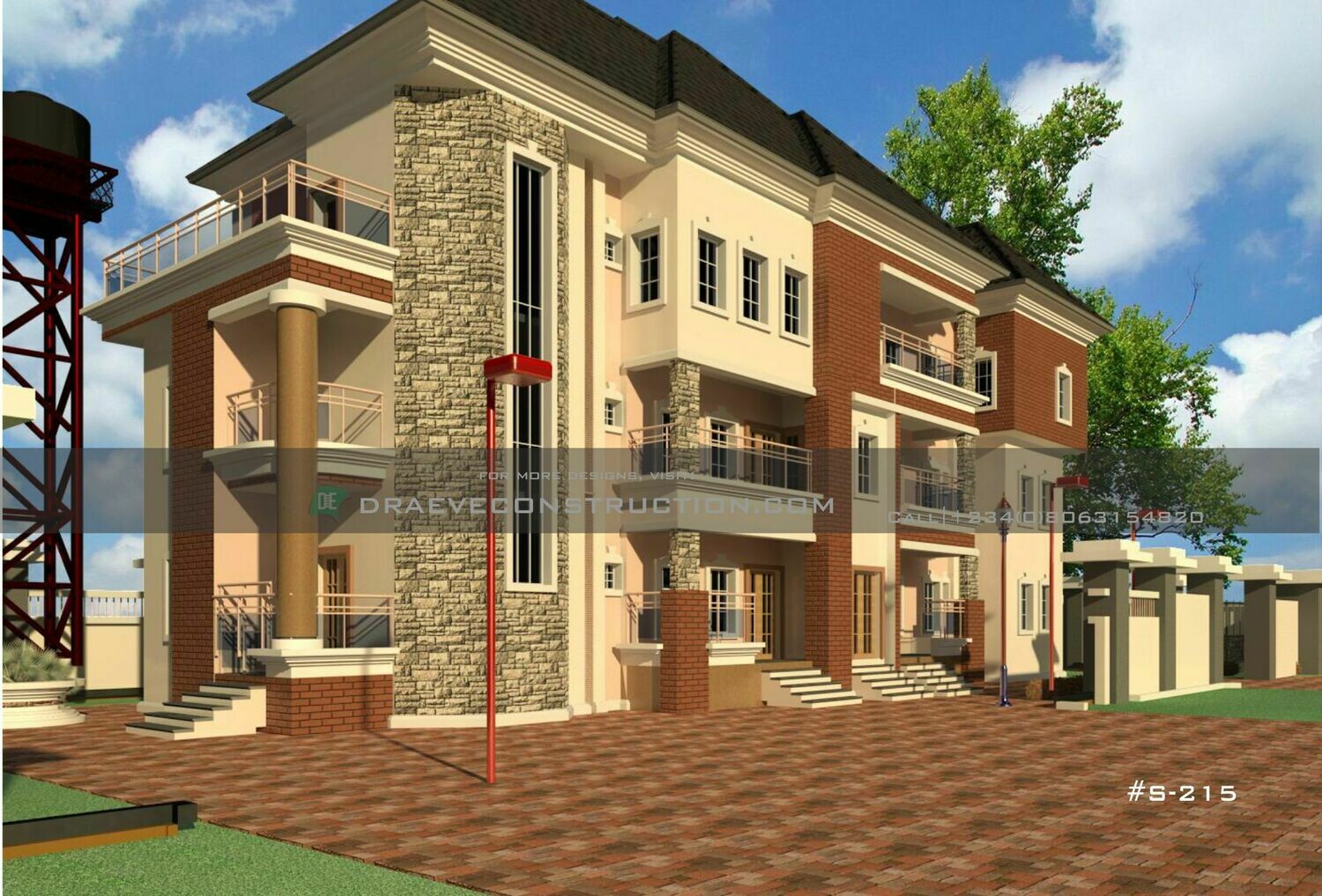 1, 2 &amp; 3 Bedroom Apartments Floorplan Preview | Nigerian House Plans
