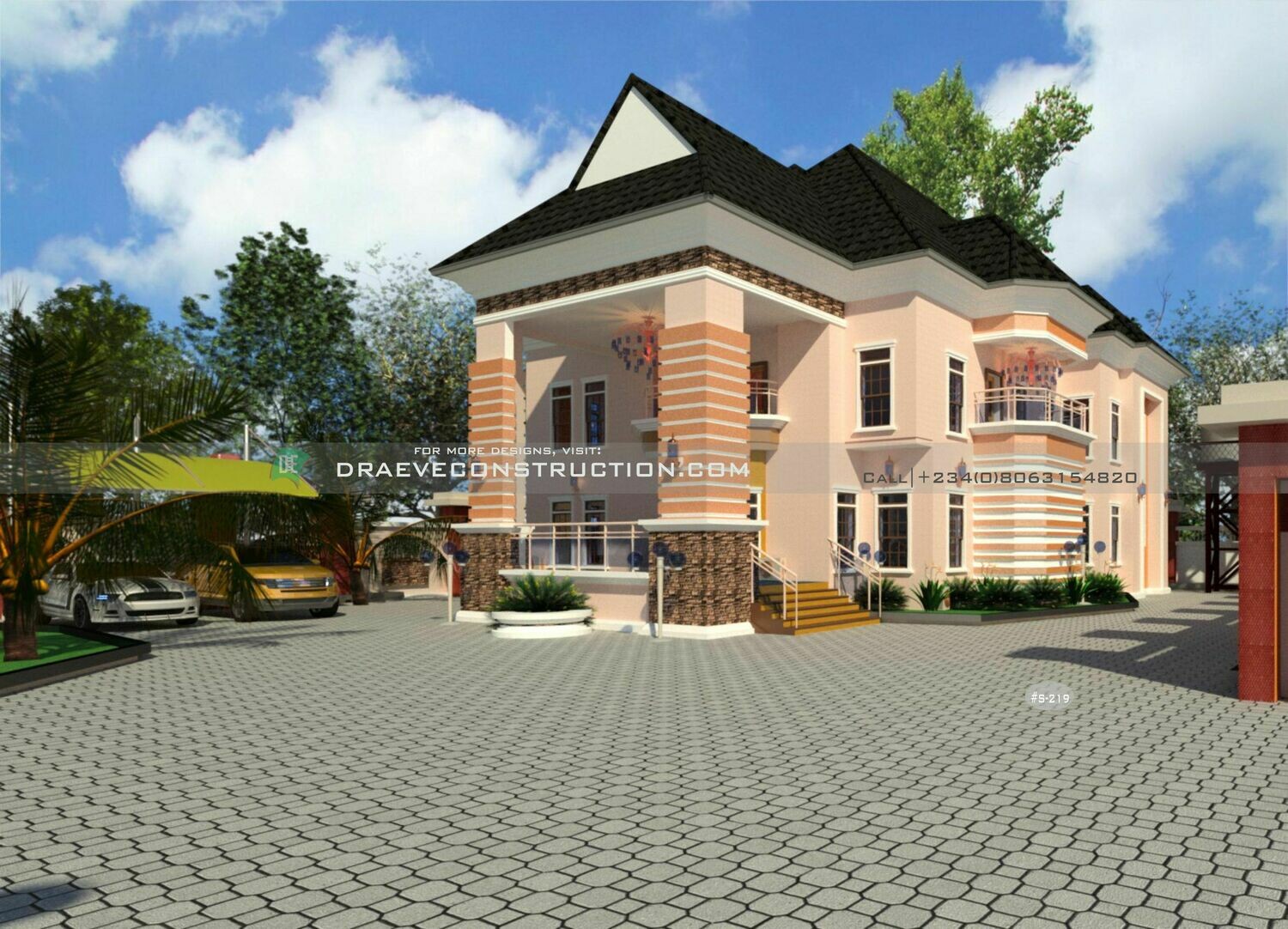 6 Bedroom Luxury Duplex Houseplan Preview