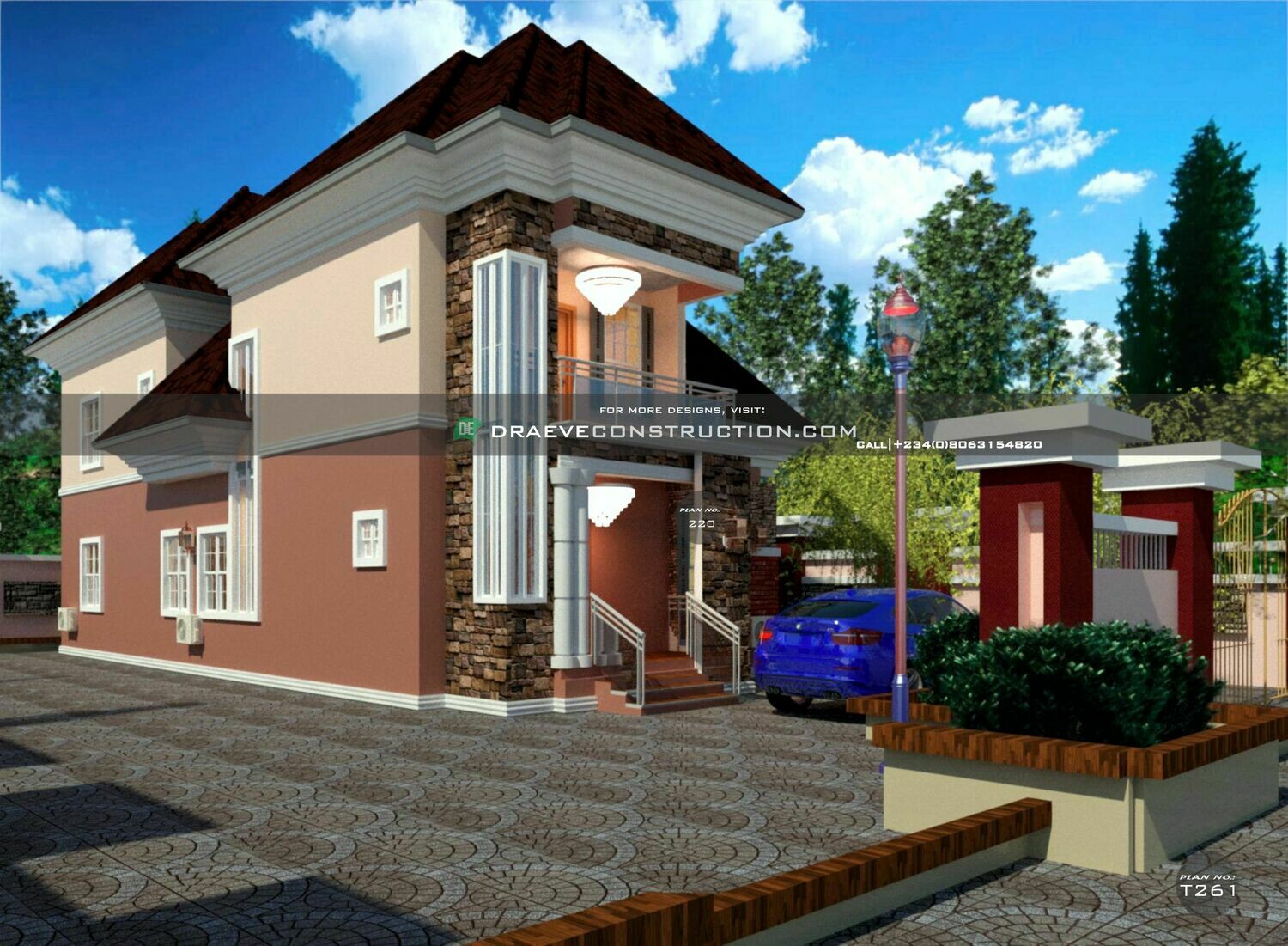3 Bedroom Duplex House Plan Preview with Terrace | Nigerian House Plans