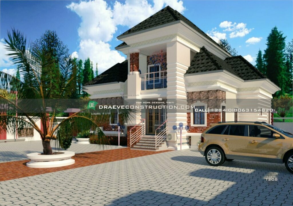 5 Bedroom Penthouse Floorplans with Key Construction Materials Estimate | Nigerian House Plans