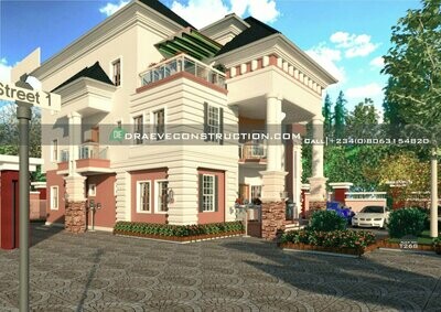 8 Bedroom Penthouse Houseplan Preview | Nigerian House Plans