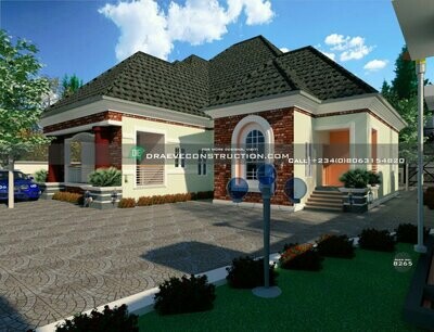 6 Bedroom Bungalow Houseplan Preview | Nigerian House Plans