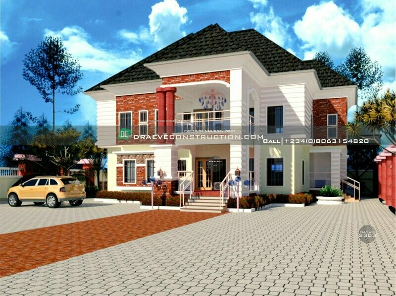 2 Units of 3 Bedroom Apartments Floor plan Preview | Nigerian House Plans