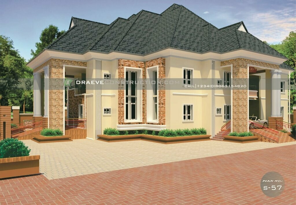 7 Bedroom Luxury Duplex Floorplans with Key Construction Materials Estimate | Nigerian House Plans