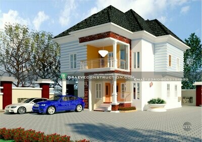 4 Bedroom Duplex Floor Plan | Nigerian House Plans