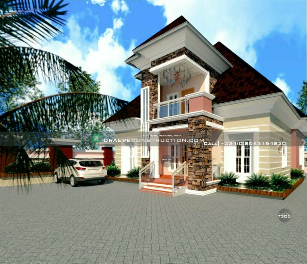 4 Bedroom Bungalow with Penthouse Plan Preview with Video Animation|  Nigerian House Plans