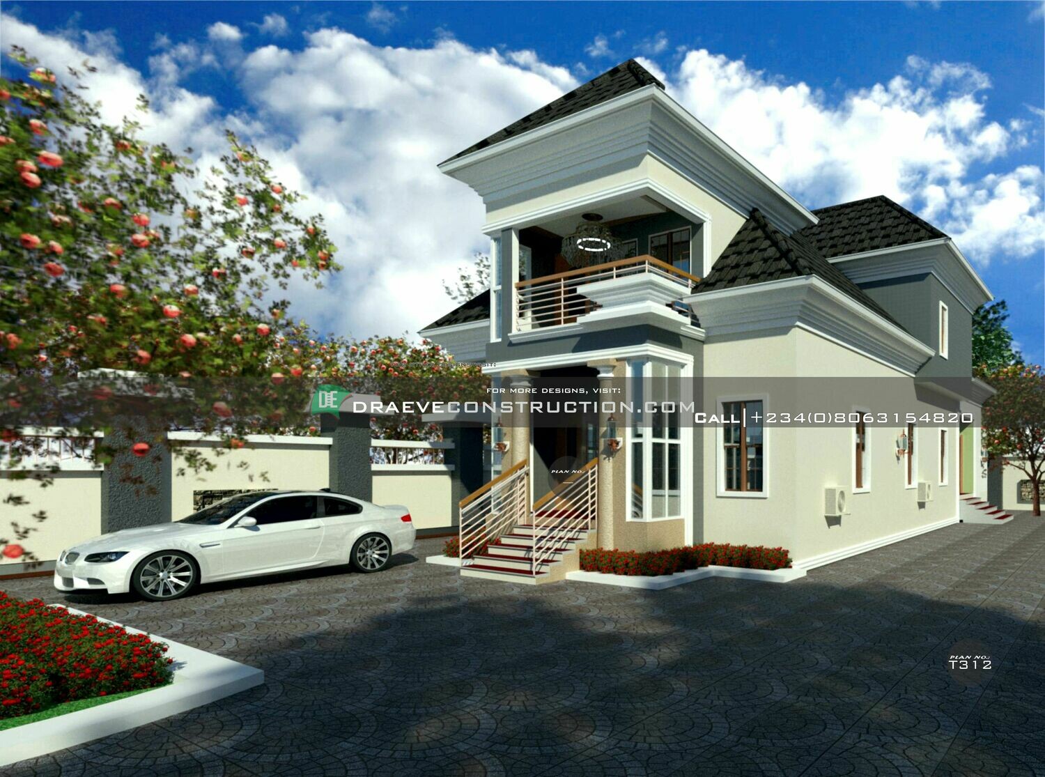 4 Bedroom Penthouse Plan Preview with Key Construction Materials Estimate | Nigerian House Plans
